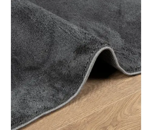 Paklājs Oviedo, Īsa Spalva, Antracītpelēks, 80X250 Cm Vidaxl