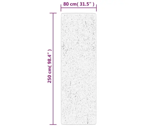 Paklājs Oviedo, Īsa Spalva, Antracītpelēks, 80X250 Cm Vidaxl