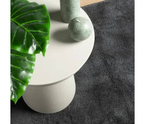 Paklājs Oviedo, Īsa Spalva, Antracītpelēks, 120X120 Cm Vidaxl