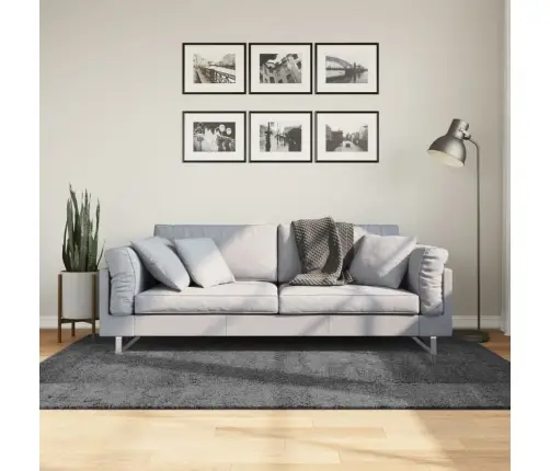 Paklājs Oviedo, Īsa Spalva, Antracītpelēks, 140X200 Cm Vidaxl