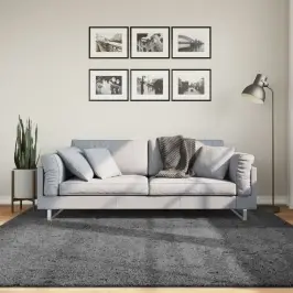 Kilimas Oviedo, Antracito Spalvos, 200X200cm Trumpi Šereliai