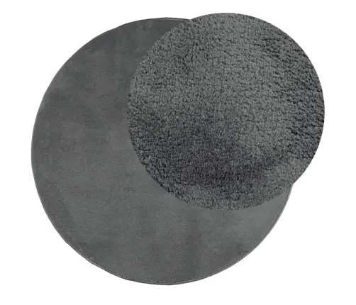Vaip "Oviedo" Lühikese Narmaga, Antratsiithall, Ø200 Cm