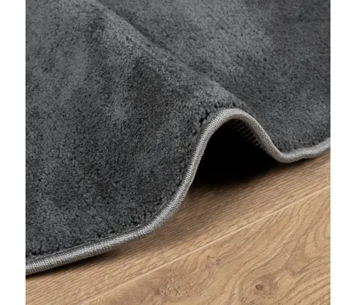 Vaip "Oviedo" Lühikese Narmaga, Antratsiithall, Ø200 Cm