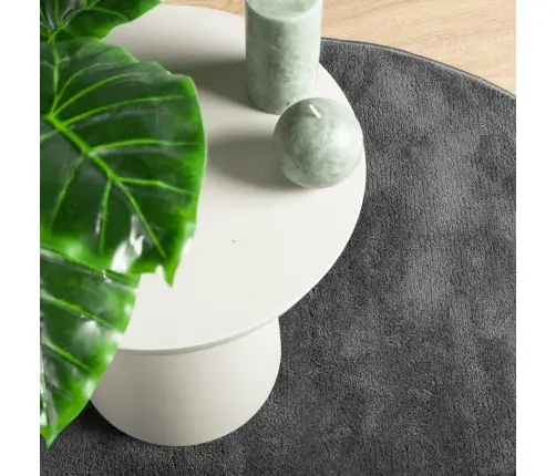 Vaip "Oviedo" Lühikese Narmaga, Antratsiithall, Ø200 Cm