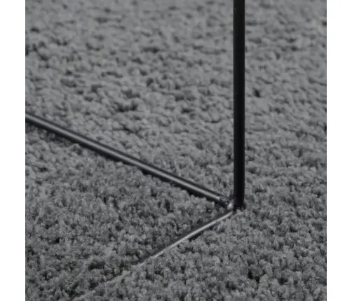 Vaip "Oviedo" Lühikese Narmaga, Antratsiithall, Ø200 Cm