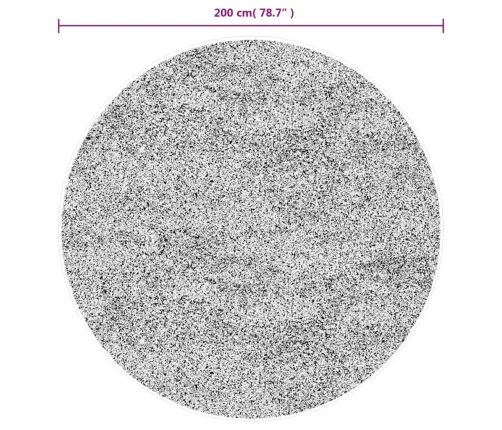 Vaip "Oviedo" Lühikese Narmaga, Antratsiithall, Ø200 Cm