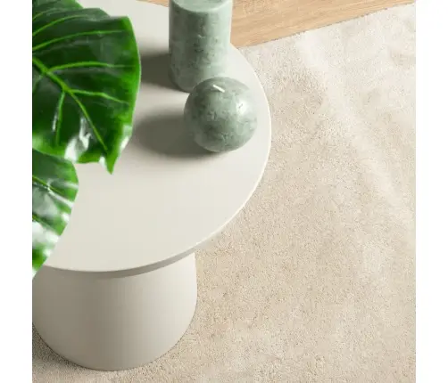 Paklājs Oviedo, Īsa Spalva, Bēšs, 140X200 Cm Vidaxl