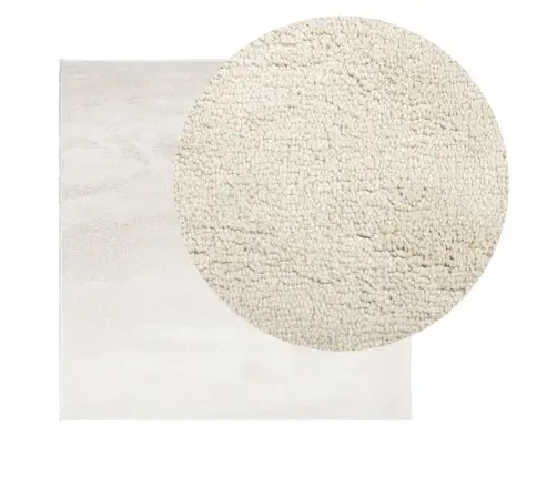 Paklājs Oviedo, Īsa Spalva, Bēšs, 200X200 Cm Vidaxl