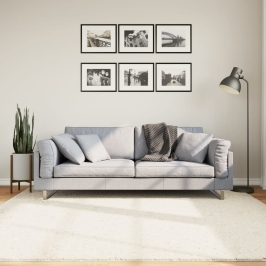 Paklājs Oviedo, Īsa Spalva, Bēšs, 200X200 Cm Vidaxl