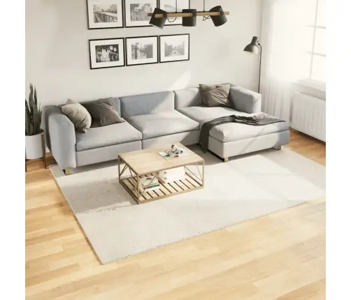 Paklājs Oviedo, Īsa Spalva, Bēšs, 200X280 Cm Vidaxl