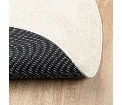 Paklājs Oviedo, Īsa Spalva, Bēšs, Ø 200 Cm Vidaxl