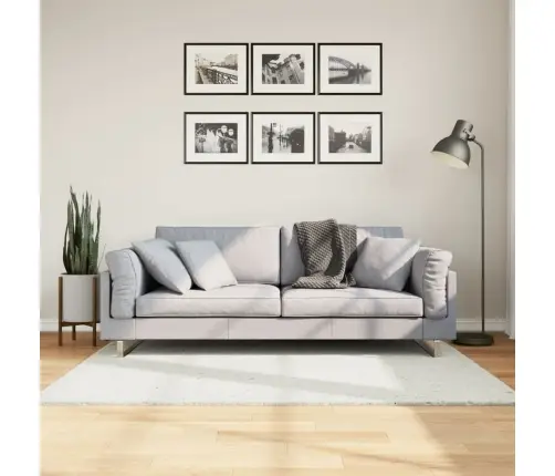 Paklājs Oviedo, Īsa Spalva, Krēmkrāsas, 120X170 Cm Vidaxl