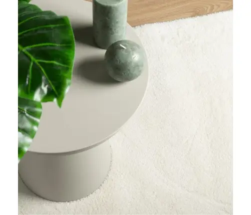 Paklājs Oviedo, Īsa Spalva, Krēmkrāsas, 140X200 Cm Vidaxl