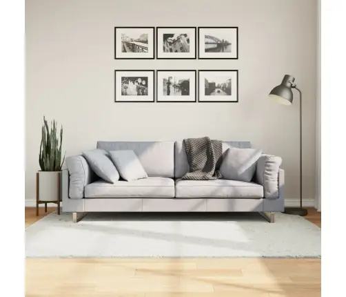 Paklājs Oviedo, Īsa Spalva, Krēmkrāsas, 140X200 Cm Vidaxl