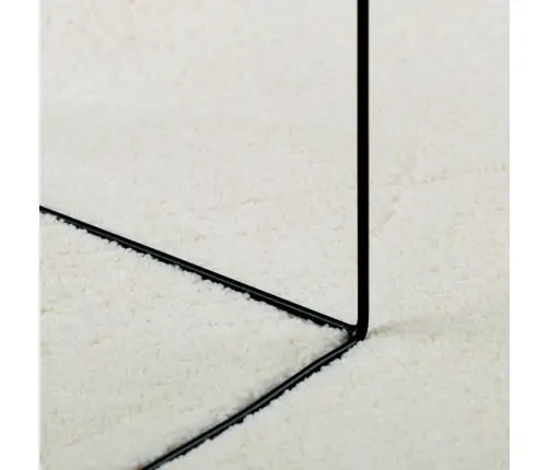 Paklājs Oviedo, Īsa Spalva, Krēmkrāsas, 200X200 Cm Vidaxl