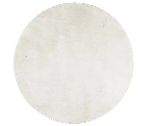 Paklājs Oviedo, Īsa Spalva, Krēmkrāsas, Ø 200 Cm Vidaxl