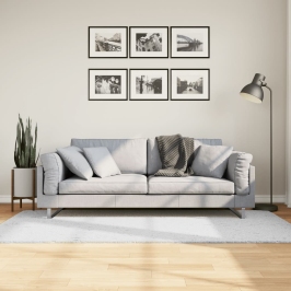 Paklājs Oviedo, Īsa Spalva, Pelēks, 100X200 Cm Vidaxl