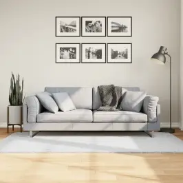 Paklājs Oviedo, Īsa Spalva, Pelēks, 100X200 Cm Vidaxl