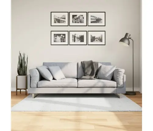 Paklājs Oviedo, Īsa Spalva, Pelēks, 120X170 Cm Vidaxl