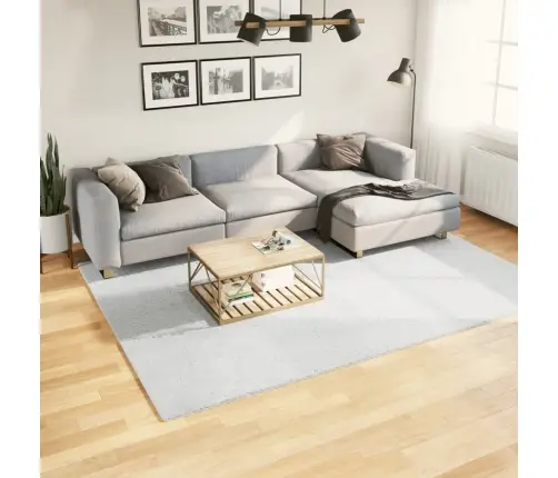 Paklājs Oviedo, Īsa Spalva, Pelēks, 200X280 Cm Vidaxl