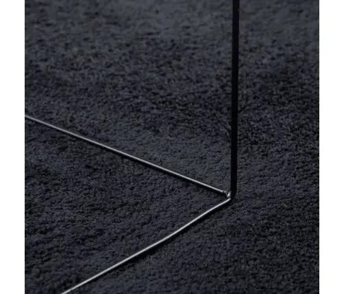 Paklājs Oviedo, Īsa Spalva, Melns, 160X230 Cm Vidaxl