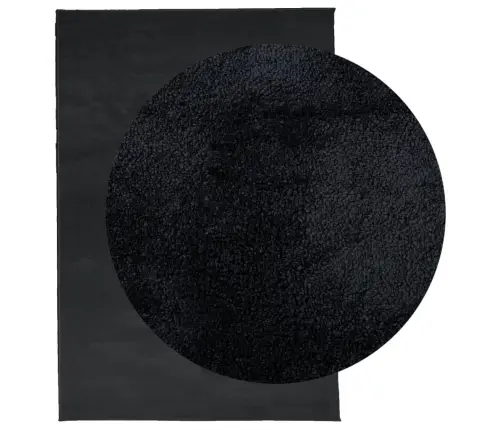 Paklājs Oviedo, Īsa Spalva, Melns, 200X280 Cm Vidaxl