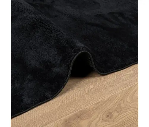 Paklājs Oviedo, Īsa Spalva, Melns, 200X280 Cm Vidaxl