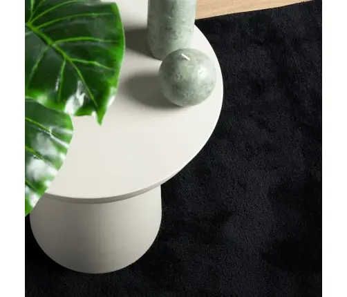 Paklājs Oviedo, Īsa Spalva, Melns, 200X280 Cm Vidaxl