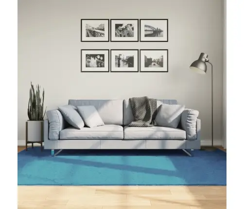 Paklājs Oviedo, Īsa Spalva, Mīksts, Tirkīzzils, 160X230 Cm Vidaxl