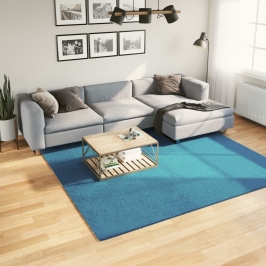 Paklājs Oviedo, Īsa Spalva, Mīksts, Tirkīzzils, 240X240 Cm Vidaxl