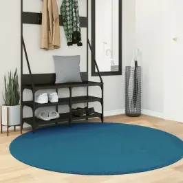 Paklājs Oviedo, Īsa Spalva, Mīksts, Tirkīzzils, Ø 160 Cm Vidaxl Paklājs Oviedo, Īsa Spalva, Mīksts, Tirkīzzils, Ø 160 Cm Vidaxl