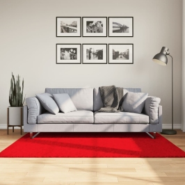 Paklājs Oviedo, Īsa Spalva, Sarkans, 120X170 Cm Vidaxl