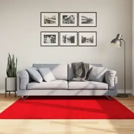 Kilimas Oviedo, Raudonos Spalvos, 160X160cm Trumpi Šereliai Kilimas Oviedo, Raudonos Spalvos, 160X160cm Trumpi Šereliai