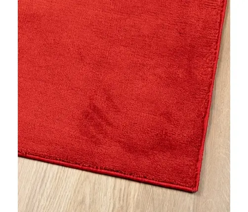 Paklājs Oviedo, Īsa Spalva, Sarkans, 160X230 Cm Vidaxl