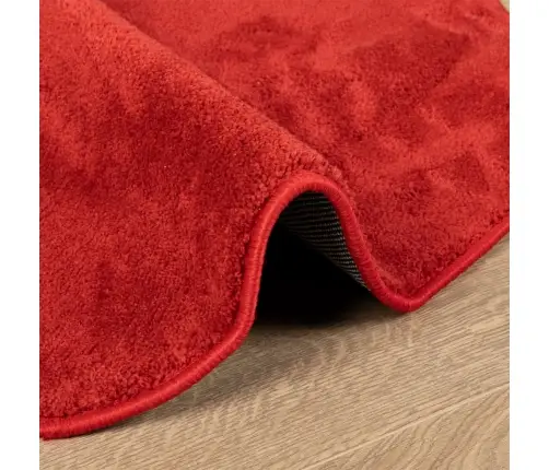 Vaip "Oviedo" Lühikese Narmaga, Punane, Ø120 Cm