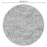 Paklājs Istan, Gara Spalva, Spīdīgi Antracītpelēks, Ø 120 Cm Vidaxl