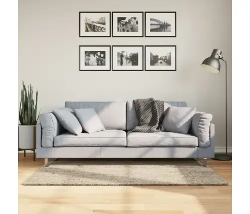 Paklājs Istan, Gara Spalva, Spīdīgi Bēšs, 80X150 Cm Vidaxl