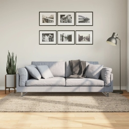 Paklājs Istan, Gara Spalva, Spīdīgi Bēšs, 140X200 Cm Vidaxl