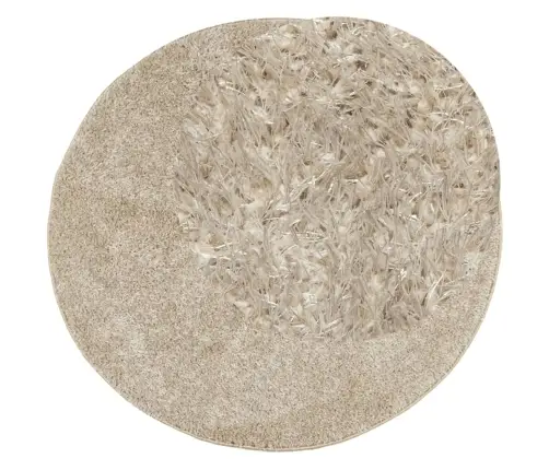 Paklājs Istan, Gara Spalva, Spīdīgi Bēšs, Ø 80 Cm Vidaxl Paklājs Istan, Gara Spalva, Spīdīgi Bēšs, Ø 80 Cm Vidaxl