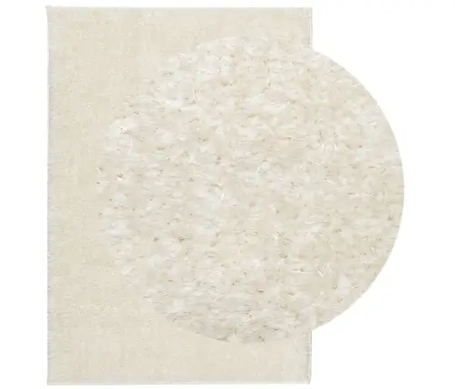 Paklājs Istan, Gara Spalva, Spīdīgi Krēmkrāsas, 140X200 Cm Vidaxl