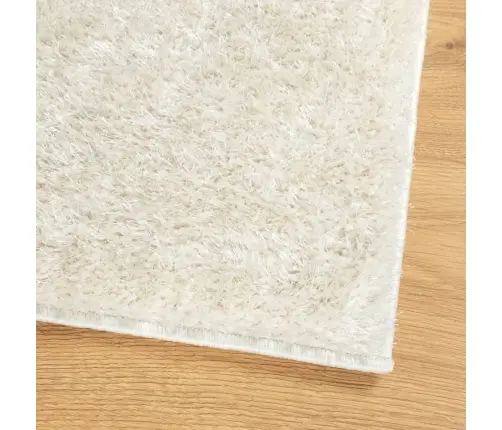 Paklājs Istan, Gara Spalva, Spīdīgi Krēmkrāsas, 140X200 Cm Vidaxl