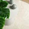 Paklājs Istan, Gara Spalva, Spīdīgi Krēmkrāsas, Ø 80 Cm Vidaxl