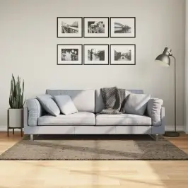Paklājs Istan, Gara Spalva, Spīdīgi Pelēks, 120X170 Cm Vidaxl