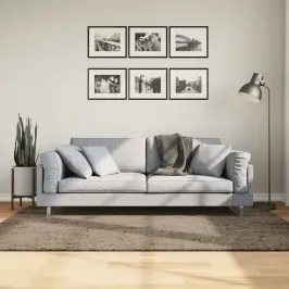 Paklājs Istan, Gara Spalva, Spīdīgi Pelēks, 140X200 Cm Vidaxl