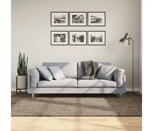 Paklājs Istan, Gara Spalva, Spīdīgi Pelēks, 160X230 Cm Vidaxl