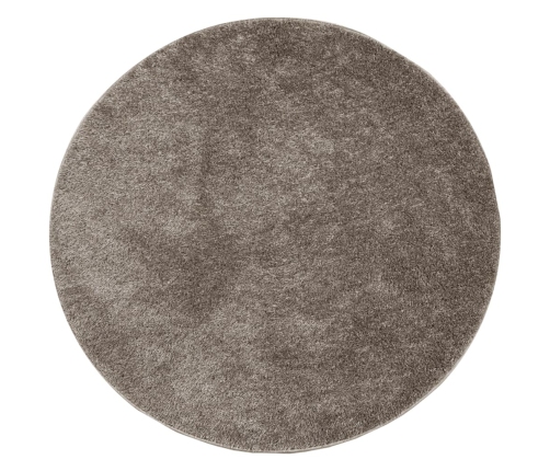 Vaip "Istan", Kõrge Narmaga, Läikiv Välimus, Hall, Ø 80 Cm