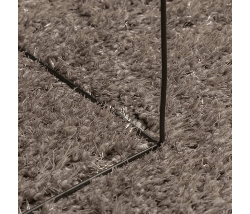Vaip "Istan", Kõrge Narmaga, Läikiv Välimus, Hall, Ø 80 Cm