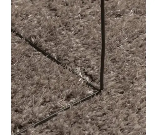 Vaip "Istan", Kõrge Narmaga, Läikiv Välimus, Hall, Ø 120 Cm