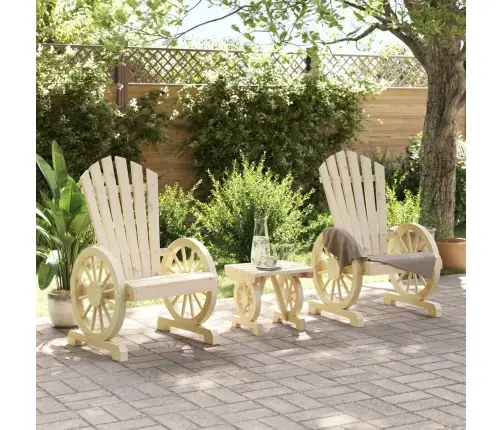 3-Osaline Aiamööbli Komplekt, Nulupuit