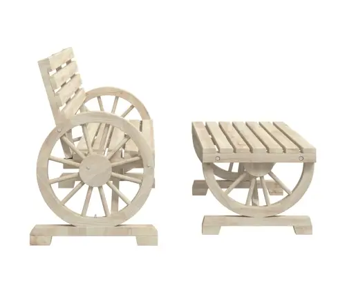 4-Daļīgs Dārza Atpūtas Mēbeļu Komplekts, Egles Masīvkoks Vidaxl